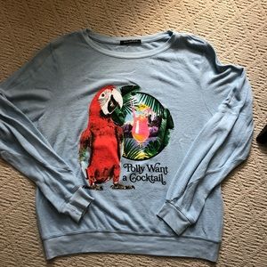 NWOT Wildfox “Polly Want A Cocktail” Jumper